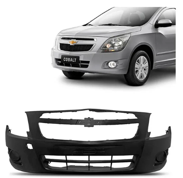 Parachoque Dianteiro Cobalt 2012 2013 A 2015 Sem Furo Milha Preto Liso