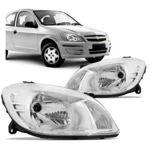 Farol Celta Prisma 2007 2008 2009 A 2016 Mascara Cromada