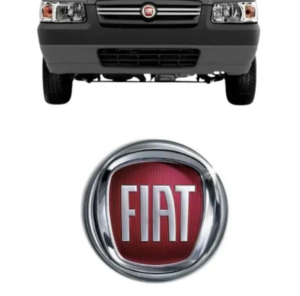 Emblema Grade Uno Palio Fiorino 2004 A 2012 Vermelha