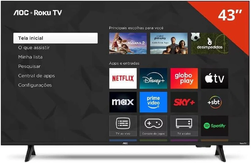 AOC Smart TV 43 Polegadas Full HD LED