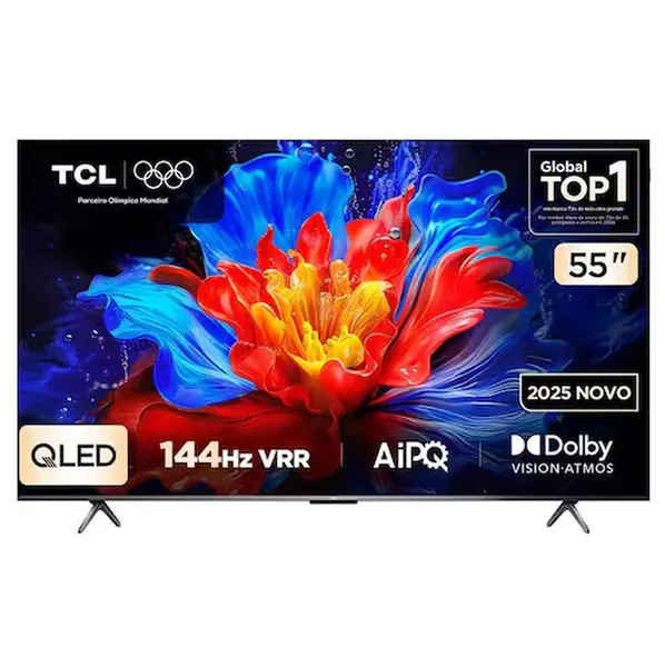Smart TV TCL 4K QLED 55" Polegadas