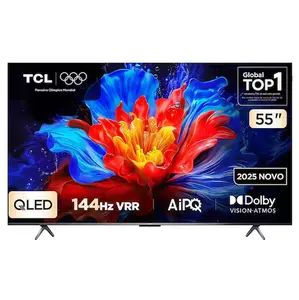 Smart TV TCL 4K QLED 55" Polegadas