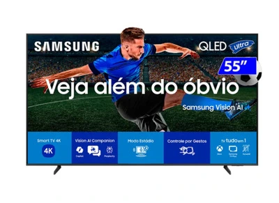 Smart TV Samsung QLED Ultra 55" 4K Comando de Voz QN55QEF1AGXZD